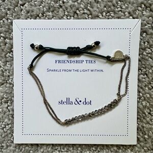 Stella & Dot Friendship Ties Adjustable Bracelet - Wisdom